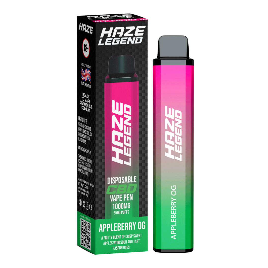 Haze Legend - Appleberry OG 1000mg 3500 Puffs Disposble Vape