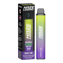 Haze Legend Grape Lime 1000mg 3500 Puffs Disposble Vape