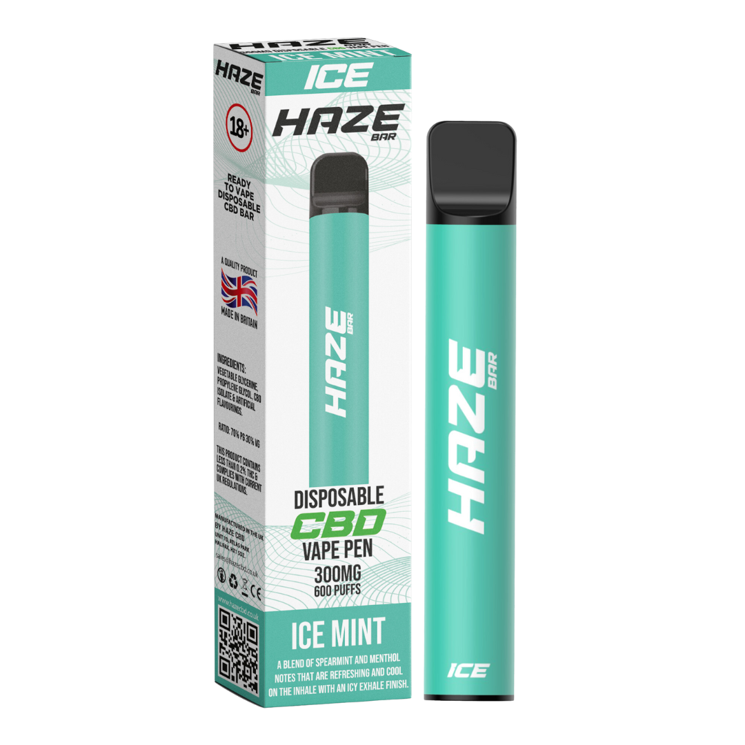 Ice Mint Haze CBD Vape Disposable 300MG 600 Puffs