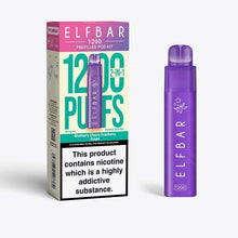 2 in 1 Elfbar 1200 Puffs Prefilled Pod Kit Box of 5 - #Simbavapeswholesale#