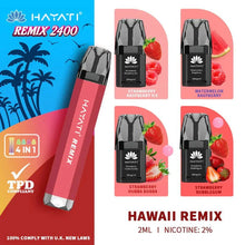 4 in 1 Hayati Remix 2400 Puffs Disposable Vape Pod Kit Box of 5-Hawaii Remix-vapeukwholesale