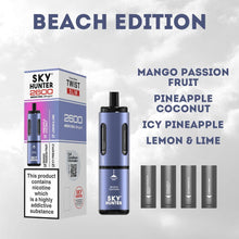 4 in 1 Sky Hunter 2600 Puffs Disposable Vape - Box of 5-Beach Edition-vapeukwholesale