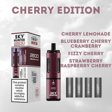 4 in 1 Sky Hunter 2600 Puffs Disposable Vape - Box of 5-Cherry Edition-vapeukwholesale