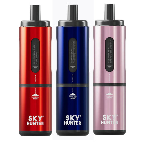 4 in 1 Sky Hunter 2600 Puffs Disposable Vape Box of 5-Ebony Edition-vapeukwholesale