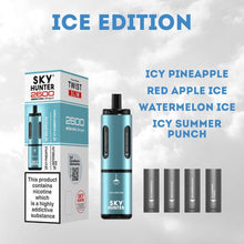 4 in 1 Sky Hunter 2600 Puffs Disposable Vape - Box of 5-Ice Edition-vapeukwholesale