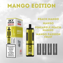 4 in 1 Sky Hunter 2600 Puffs Disposable Vape - Box of 5-Mango Edition-vapeukwholesale