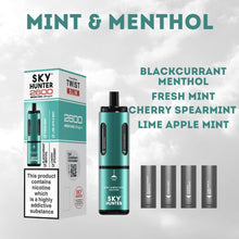 4 in 1 Sky Hunter 2600 Puffs Disposable Vape - Box of 5-Mint & Menthol Edition-vapeukwholesale