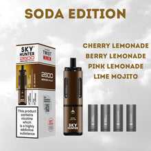 4 in 1 Sky Hunter 2600 Puffs Disposable Vape - Box of 5-Soda Edition-vapeukwholesale