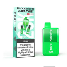 Bloody Bar Ultra Twist 20000 Puffs Disposable Vape Box of 5 - Fresh Mint/Spearmint - vapeukwholesale