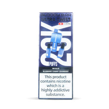 Bloody Bar Ultra Twist 20000 Puffs Disposable Vape - Box of 5 - Mr Blue/Blueberry Cherry Cranberry - vapeukwholesale