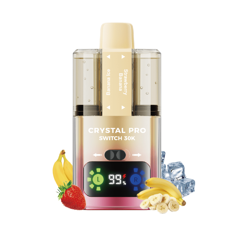 Crystal Pro Switch 30k Prefilled Pod Vape Kit Box of 5 Rockafella Distro Crystal Pro Switch 30k Prefilled Pod Vape Kit Box of 5 Rockafella Distro