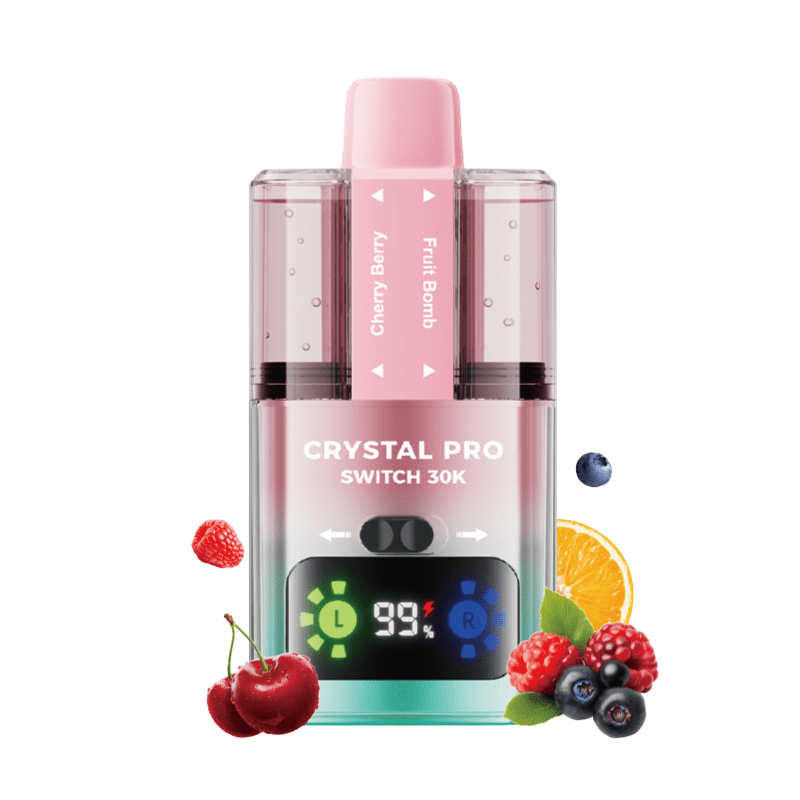 Crystal Pro Switch 30k Prefilled Pod Vape Kit Box of 5 Rockafella Distro Crystal Pro Switch 30k Prefilled Pod Vape Kit Box of 5 Rockafella Distro