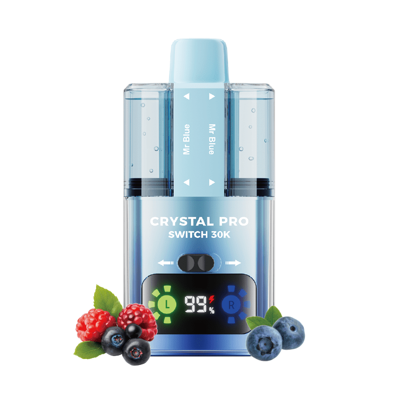 Crystal Pro Switch 30k Prefilled Pod Vape Kit Box of 5 Rockafella Distro Crystal Pro Switch 30k Prefilled Pod Vape Kit Box of 5 Rockafella Distro