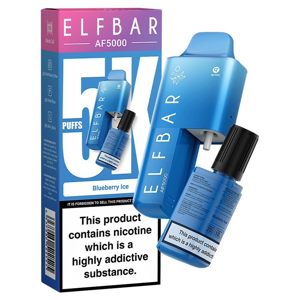 Elfbar AF5000 Puffs Disposable Vape Device - Box of 10 - #Simbavapeswholesale#