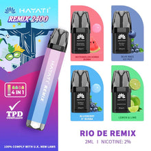 Hayati Remix 2400 Puffs 4 in 1 Disposable Vape Pod Kit - Mcr Vape Distro