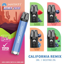 Hayati Remix 2400 Puffs 4 in 1 Disposable Vape Pod Kit - Mcr Vape Distro