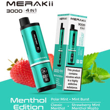 Merakii 3000 Puffs Disposable Vape Box of 5 - Mcr Vape Distro