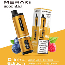 Merakii 3000 Puffs Disposable Vape Box of 5 - Mcr Vape Distro