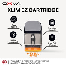 Oxva Xlim EZ Cartridges Pods Pack of 3 - Mcr Vape Distro