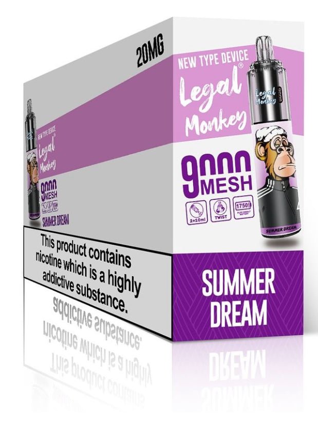 R and M Tornado Legal Monkey 9000 Disposable Vape - Vapour VapeLegal Monkey