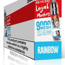 R and M Tornado Legal Monkey 9000 Disposable Vape - Vapour VapeLegal Monkey