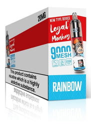 R and M Tornado Legal Monkey 9000 Disposable Vape - Vapour VapeLegal Monkey