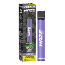 Blueberry Lemon Sour Haze CBD Vape Disposable 300MG 600 Puffs