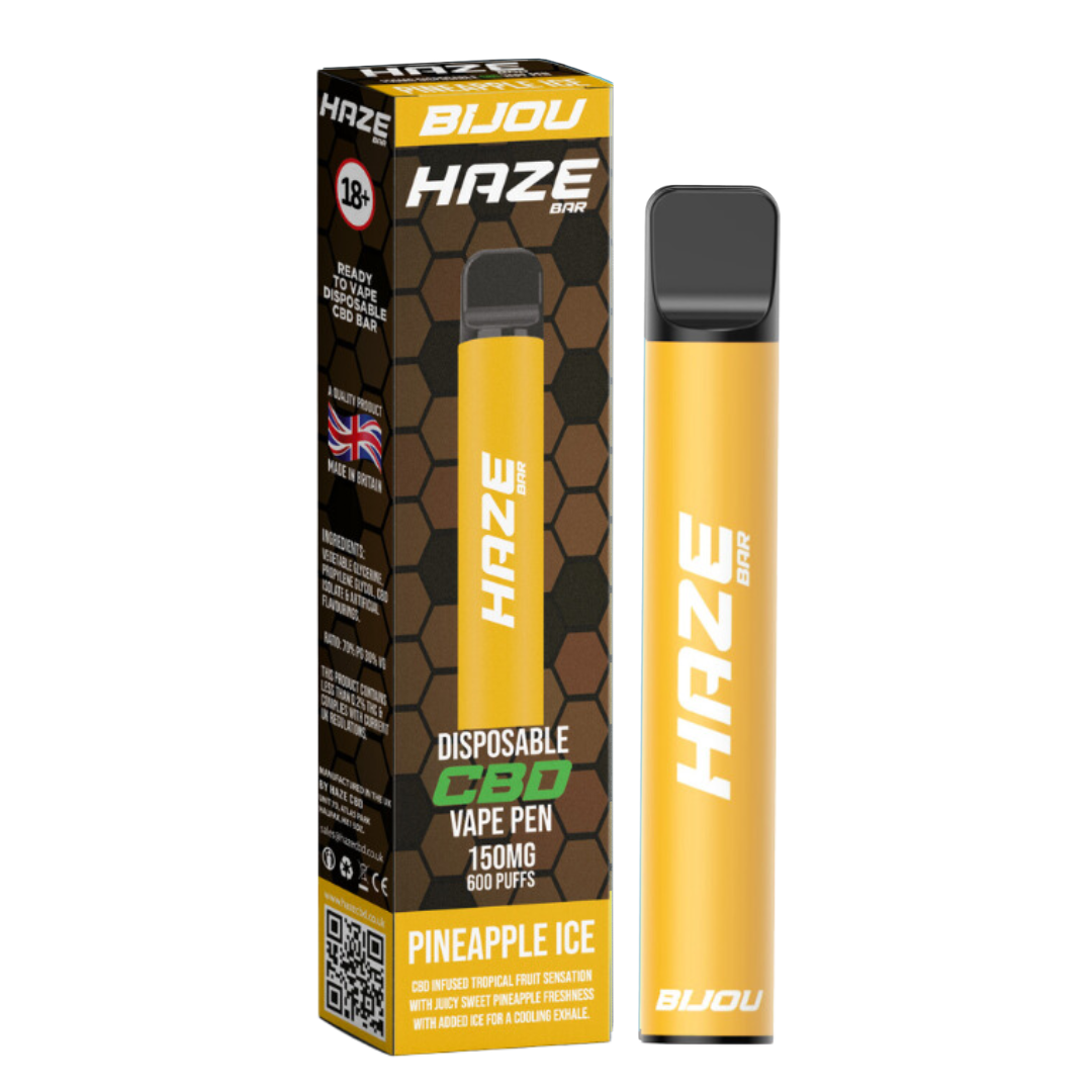 Pineapple Ice HAZE CBD 150mg Disposable CBD Vape